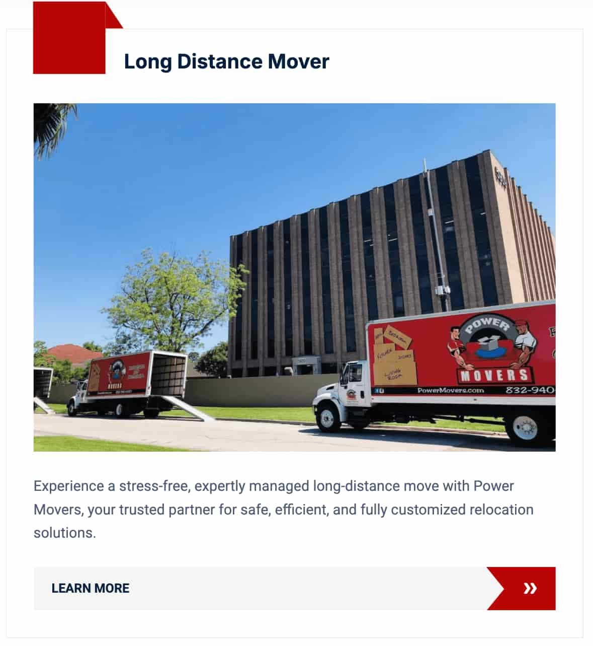Long Distance Moving Services by PowerMovers